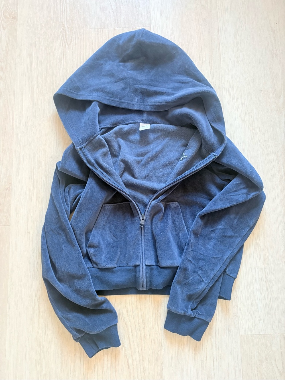 Tna Navy Zip-Up Hoodie Jacket